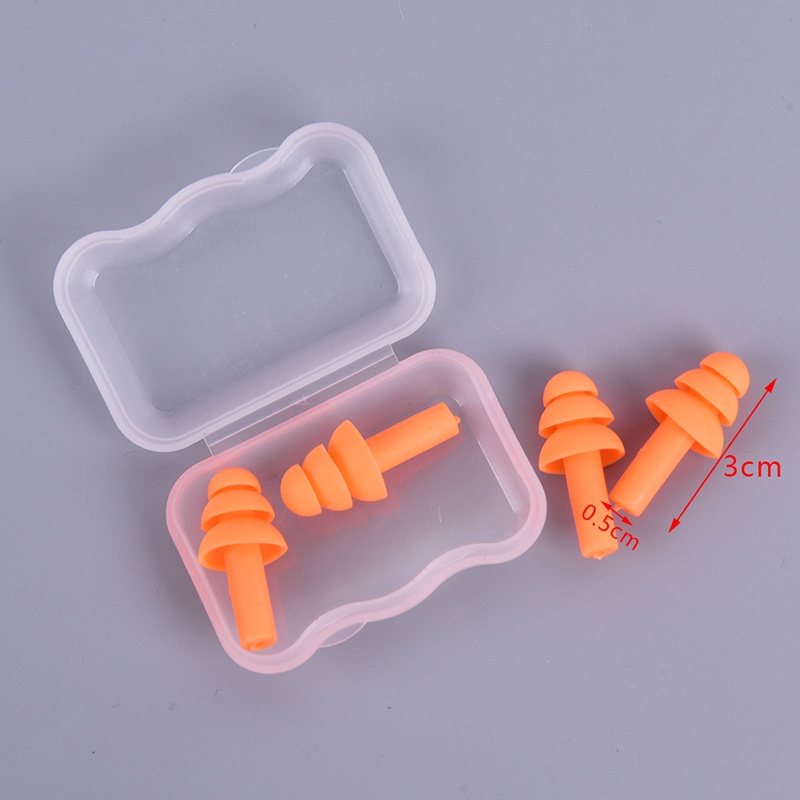 &lt; E2id &amp; &gt; 2 Pasang Earplug Penutup Telinga Untuk Tidur / Travel