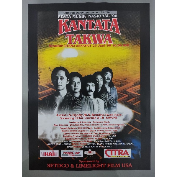 Poster Flyer Kantata Takwa Iwan Fals