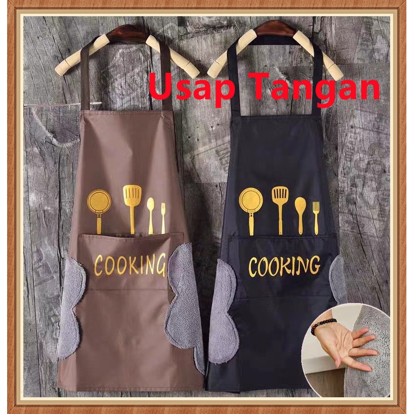 Apron Celemek Dapur Masak Celemek Barista Celemek Anti Air