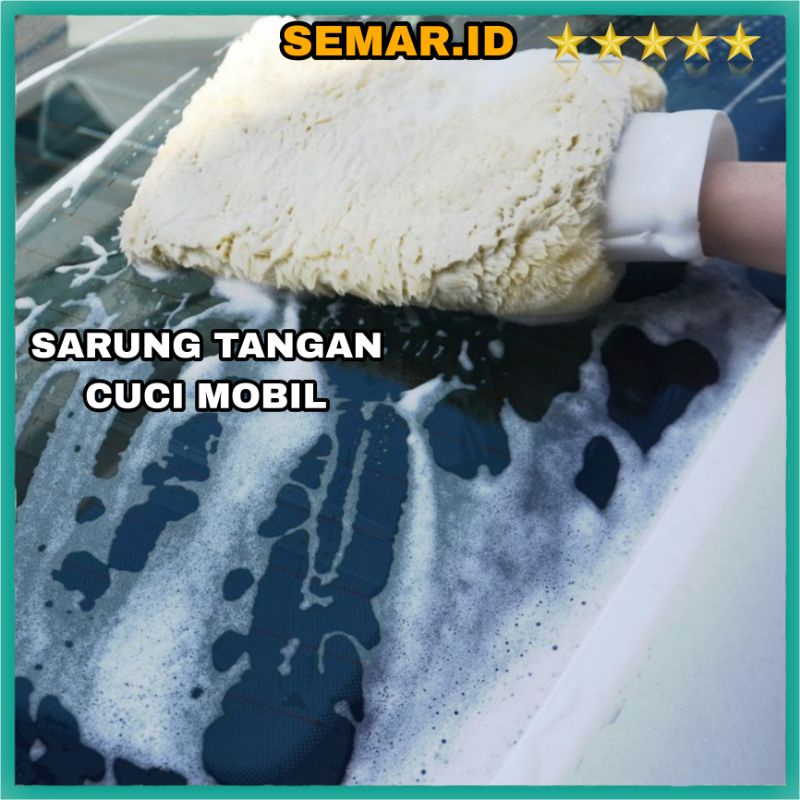 Sarung Tangan Kain Lap Mobil Wool Microfiber