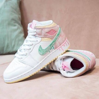 jordan 1 mid gs paint drip