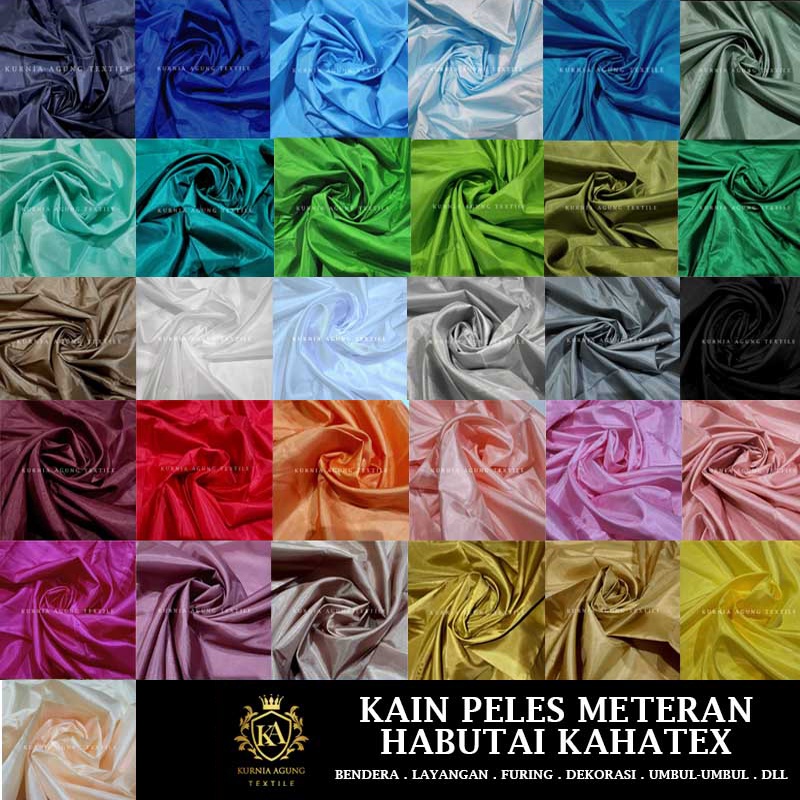 Kain Polos Meteran Murah Untuk Horden Kain Kahatex Lebar 150cm Backdrop Dekorasi ukuran 50 cm Kain Warna Hitam