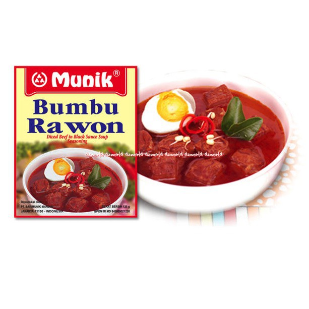 Munik Bumbu Rawon Diced Beef in Black Sauce Soup Seasoning 125gr