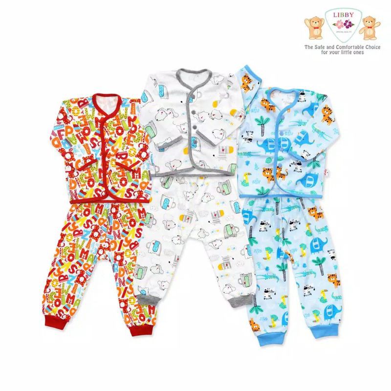 LIBBY SETELAN PANJANG NB  MOTIF , POLOS