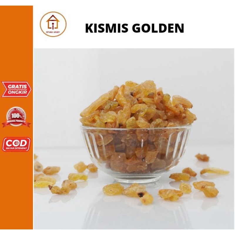 

KISMIS ANGGUR GOLDEN RAISIN/KISMIS 250GR/KISMIS ASAM ASAM MANIS KAYA MANFAAT