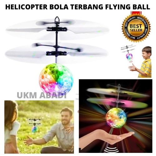 Mainan Kapal Bola Terbang Flash Helicopter Drone Flyng Ball Disco 111124