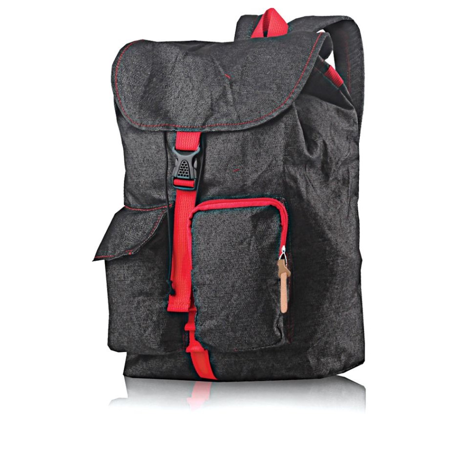 Tas Ransel Jeans Hitam Laptop – ICO 358