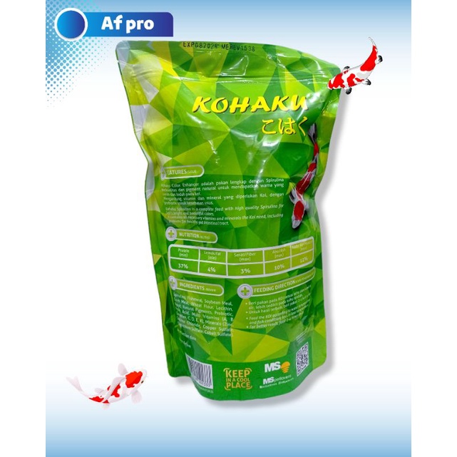 MAKANAN IKAN KOI KOHAKU SPIRULINA COLOR ENHANCER 1KG