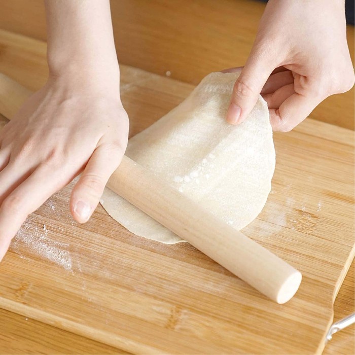 [DEASHOP] ROLLING PIN KAYU STICK GILINGAN ADONAN ANTI LENGKET - STIK PENGGILAS ADONAN TEPUNG PANGSIT