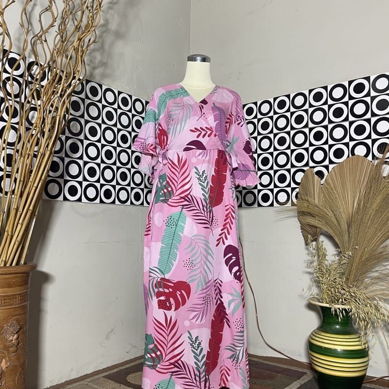 BESTSELLER DASTER KIMONO LENGAN LONCENG RAYON PREMIUM LD 120 PB 125 BUSUI FRIENDLY-Motif 50