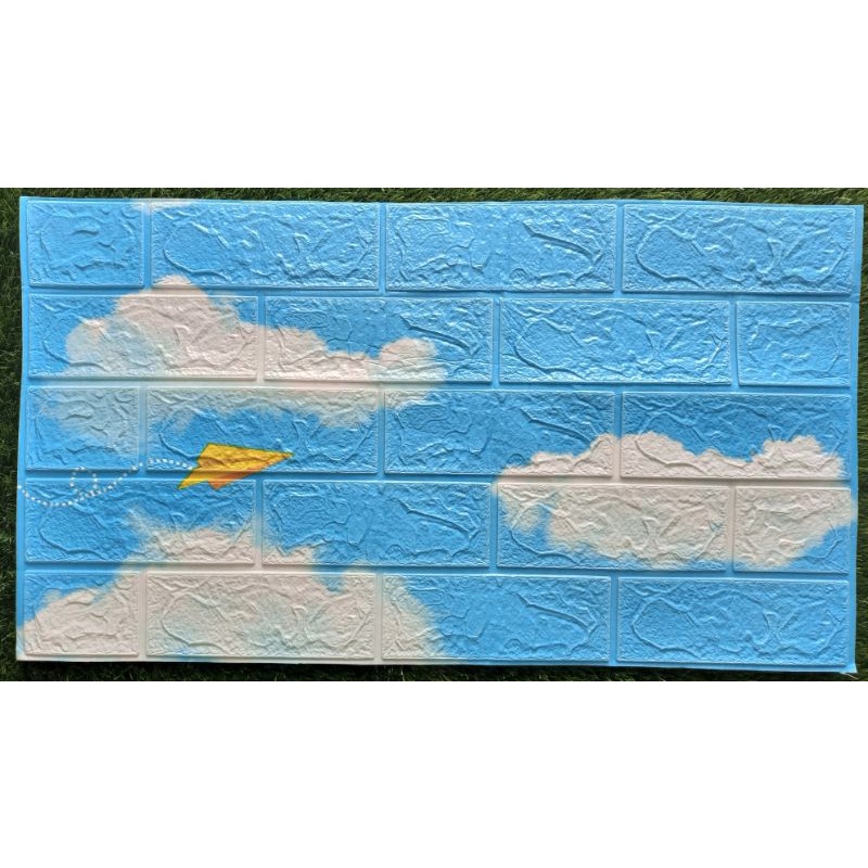 Wallpaper Foam 3D Dinding Sticker-Awan