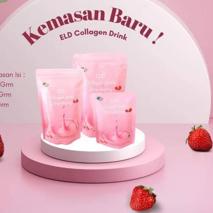 Berani Coba? Termurah_ Eld Collagen Drink Strawberry Original 1000% | Flash | COD | TERBARU | TERMUR
