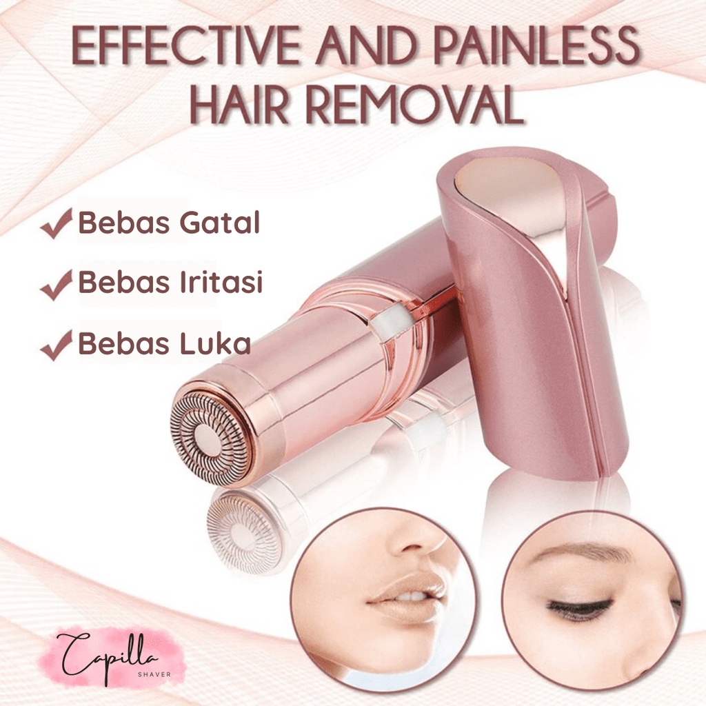 Capilla Shaver Pencukur Mencukur Bulu Tubuh Tanpa Sakit Gatal dan Iritasi / Aman Bagian Pribadi Segi