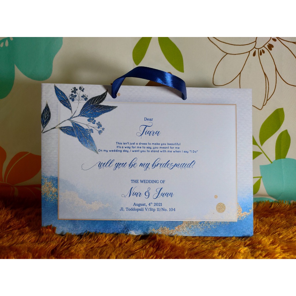 

PREMIUM Paperbag P35xL10xT23 LANDSCAPE Bridesmaid Wedding MURAH