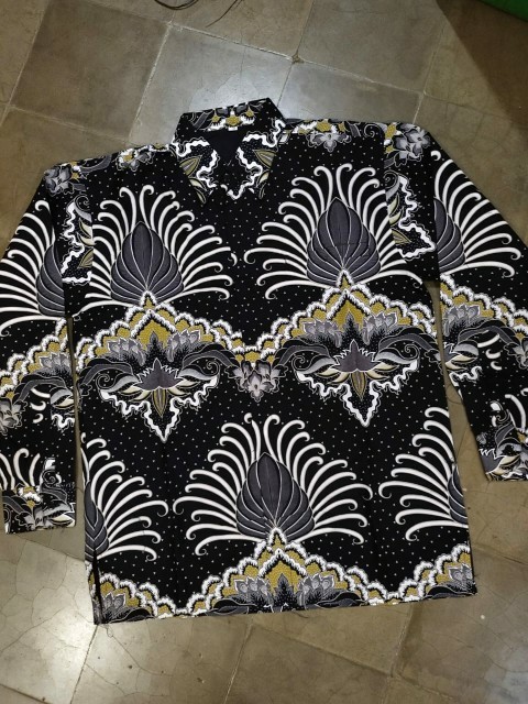 Batik Pria Lengan Panjang Modern Kemeja Batik Pria Lengan Panjang Premium
