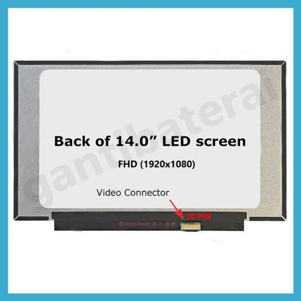 LCD LED Layar HP 14-DQ0005CL 14.0 inch Small FHD no bracket