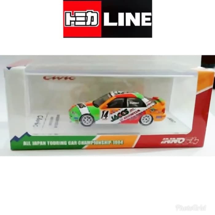 INNO64 MODELS 1/64 HONDA CIVIC FERIO #14 JACCS JTCC 1994