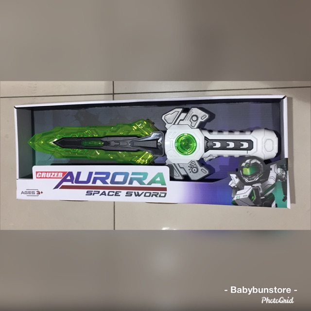 Cruzer Aurora Space Sword Mainan Pedang Lampu Laser dan Suara Anak