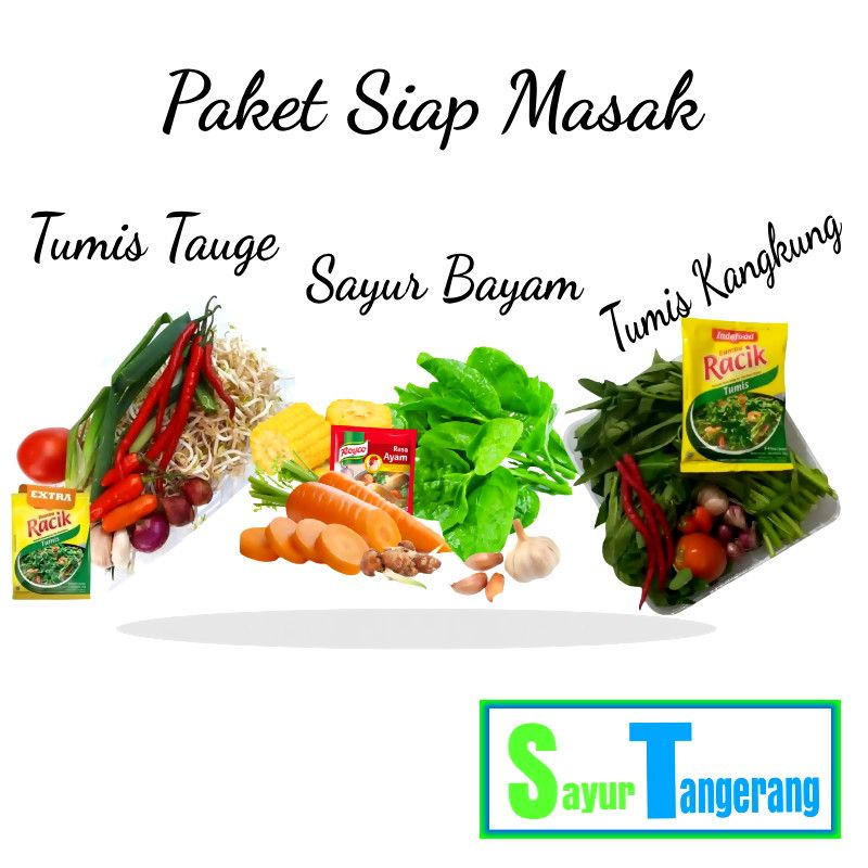 

Paket Siap Masak Tumis Kangkung Toge Sayur Bayam Bening Lengkap Dengan Bumbu Instant