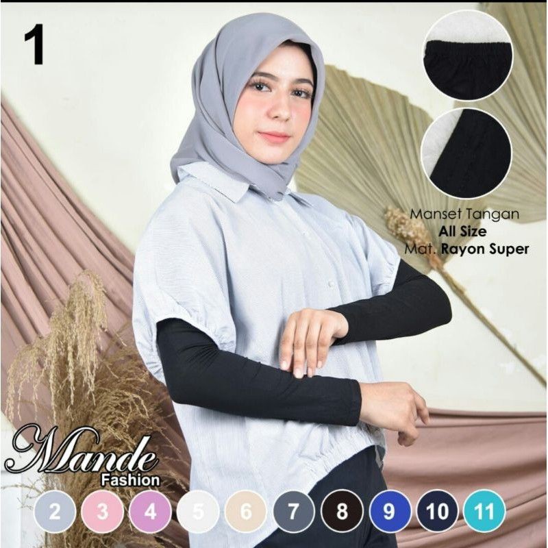 Manset Tangan Polos 42cm/Daker Tangan Mande