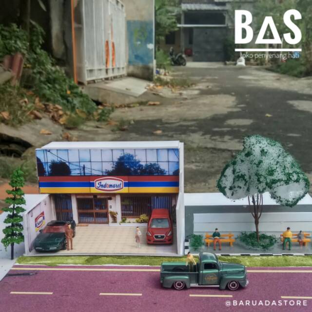 Miniatur Gedung Toko Indomaret