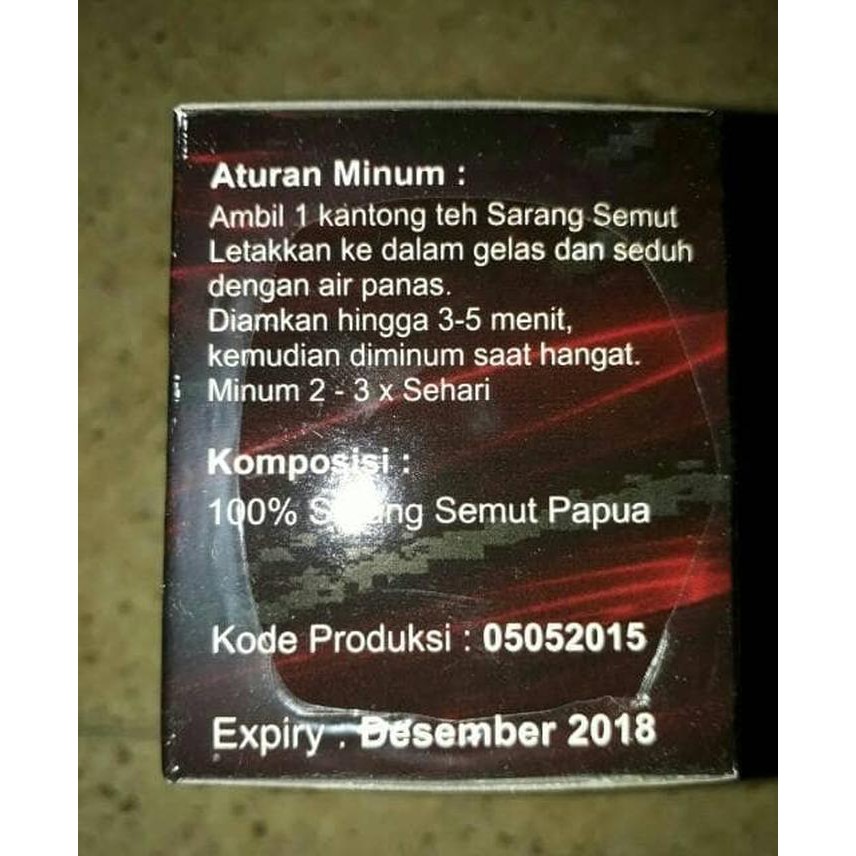 

Dijual teh celup sarang semut papua Diskon