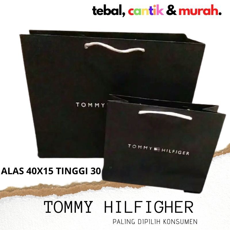 PAPER BAG BRANDED PAPERBAG TOMMY HILFIGER JUMBO