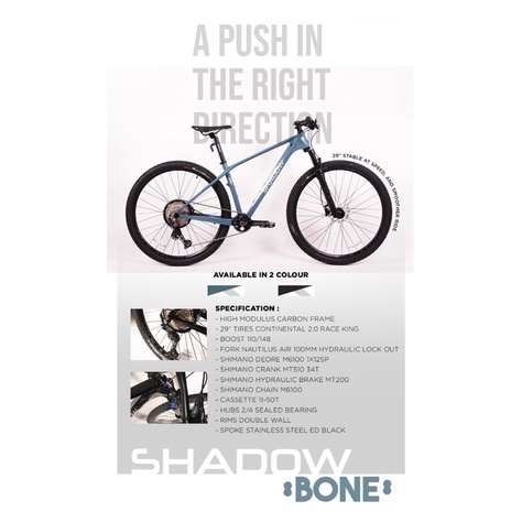 Sepeda Mtb Shadow Bone 29”