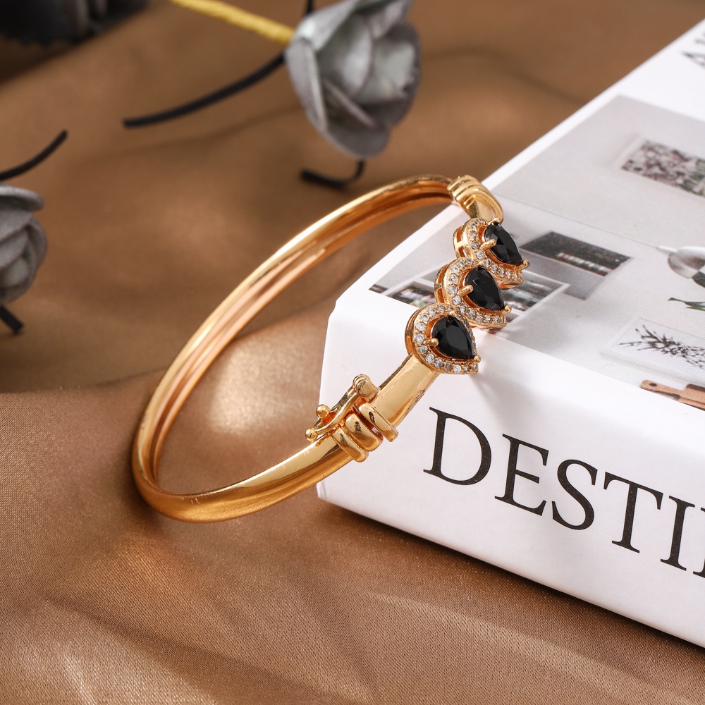 COD Gelang Rose Gold Wanita Murah Korean Style Berlapis Emas D573