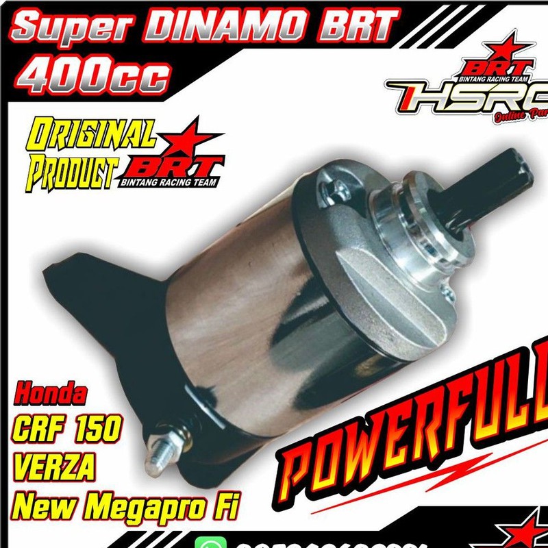 SUPER DINAMO ELECTRIC MOTOR STATER BRT BORE UP CRF 150 Verza New Megapro Fi Dynamo Starter 200 300cc