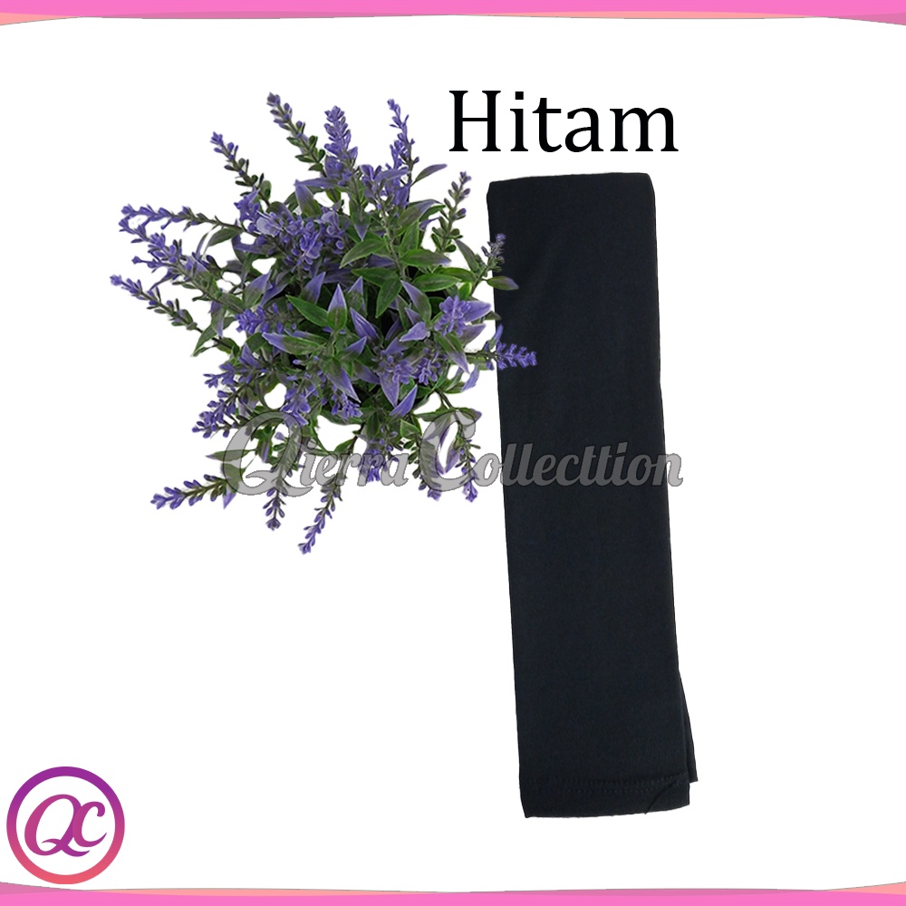Manset tangan sambung/Bolero polos warna bahan spandek baloon all size dan jumbo-Hitam