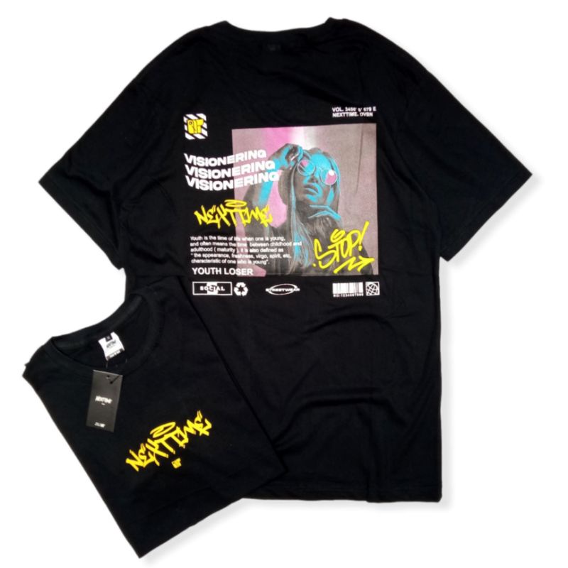 KAOS DISTRO ORIGINAL SEVENKEY x NEXTTIME TSHIRT STREETWEAR KAOS DISTRO PRIA KAOS PRIA