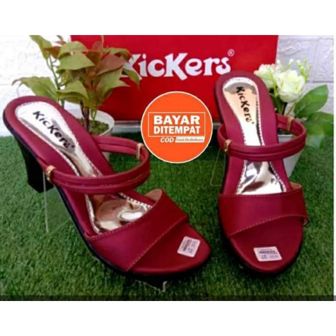 Invincible Sandal Wanita Kikers wadges Terbaru 2022 Sendal Tali Slip Murah