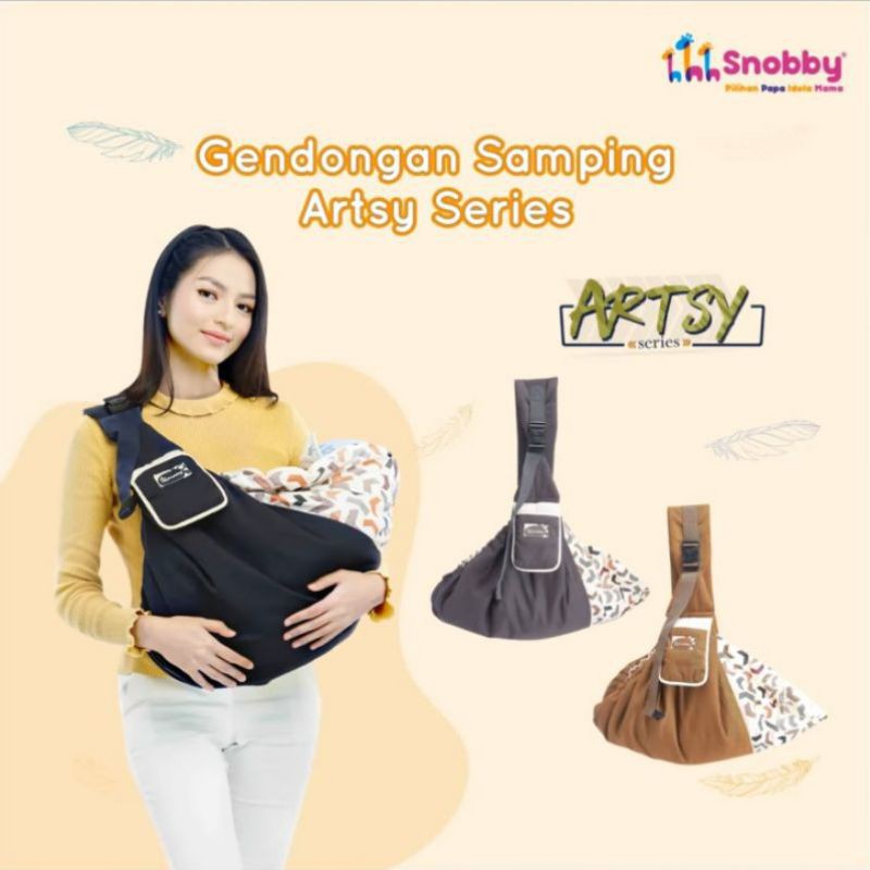 Gendongan samping + saku snobby artsy series print TPG 5842