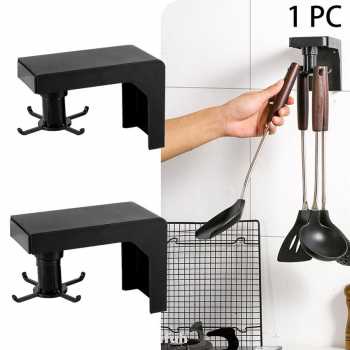 Hook Putar 6 Kait Gantungan Spatula Tempel Dinding Hook