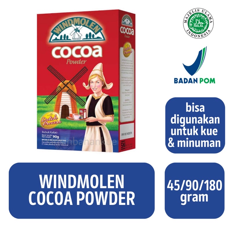 

Windmolen Cocoa Powder [ 45 / 90 / 165 gram ]