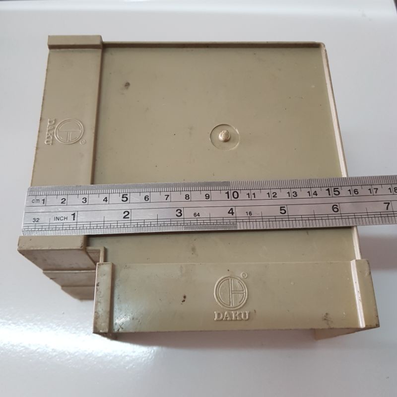 belokan talang kotak 4 inch knee talang Sinar Daku putih