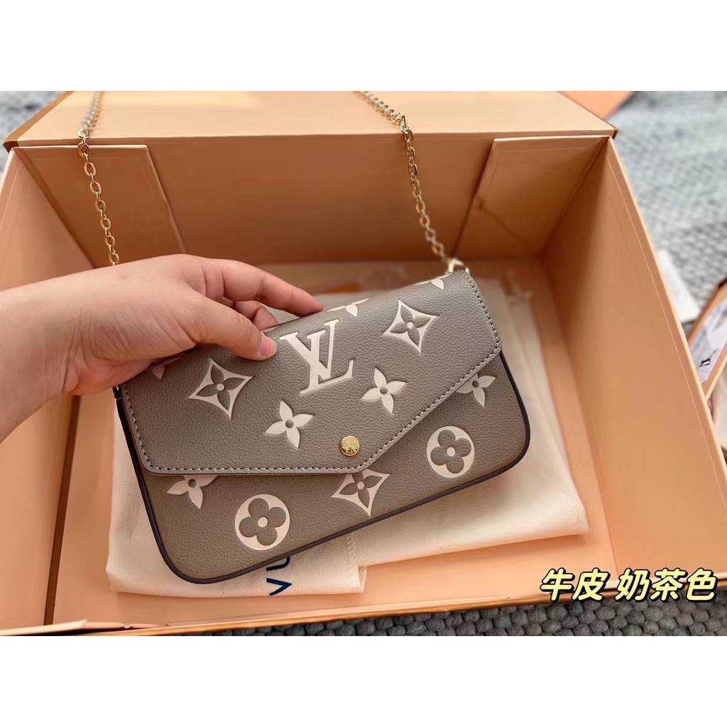 

LV home three-in-one tas kulit