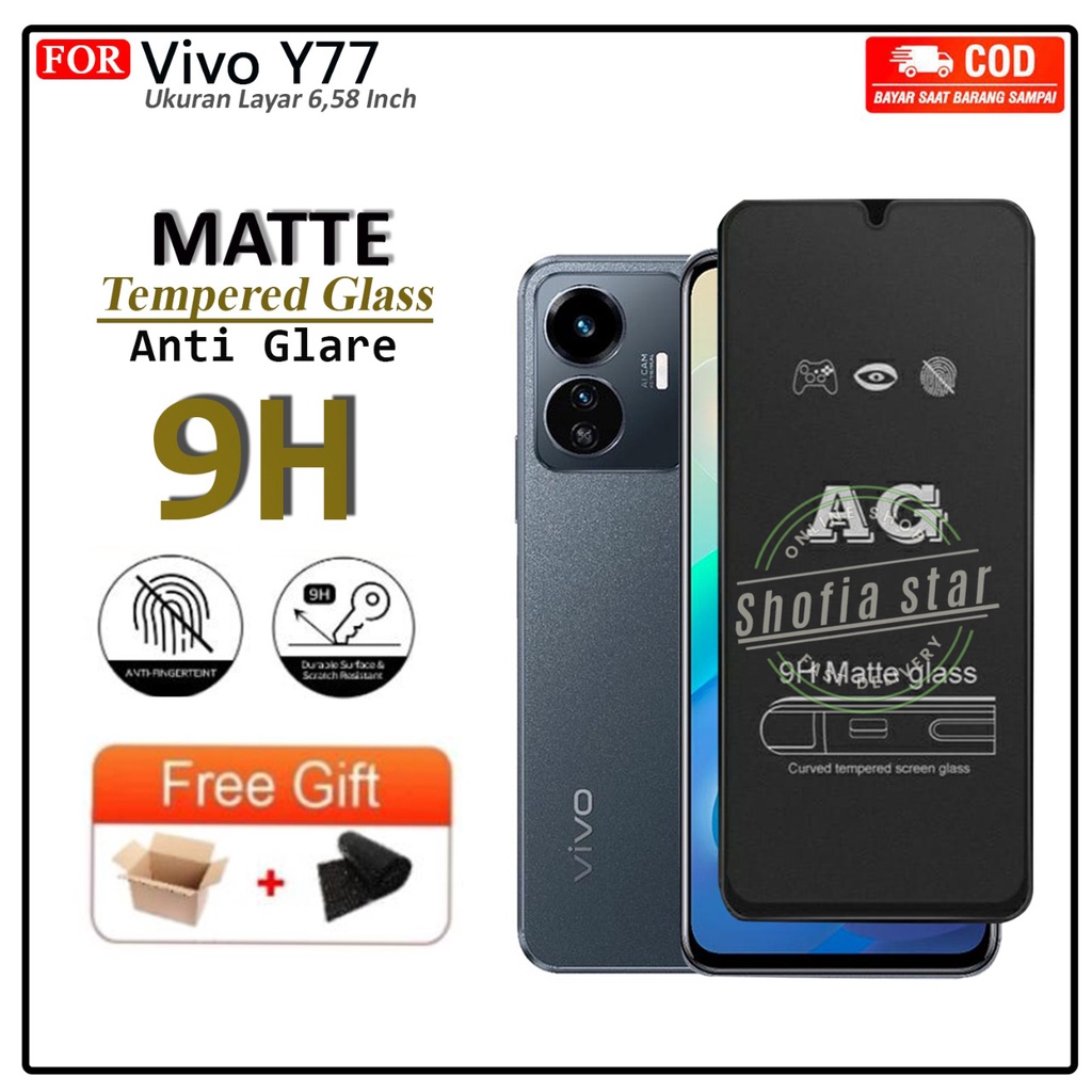 Anti Gores Ceramik Blue Light Vivo Y77 Antii Radiasi Kaca Full Cover