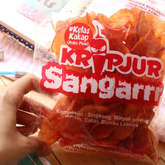 

Kripjur Sangarrr / Keripik Singkong Pedas Best Seller