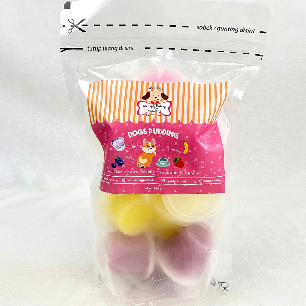 

MRLEBAKERY Snack Anjing Dogs PUDDING 100g