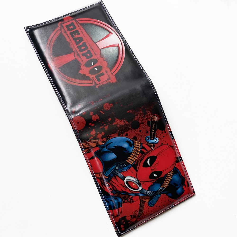 SHOPEE 6.6 SUPER SALE!! Dompet Anak Laki Laki Dompet Karakter Deadpool Kulit Sintetis Terbaru