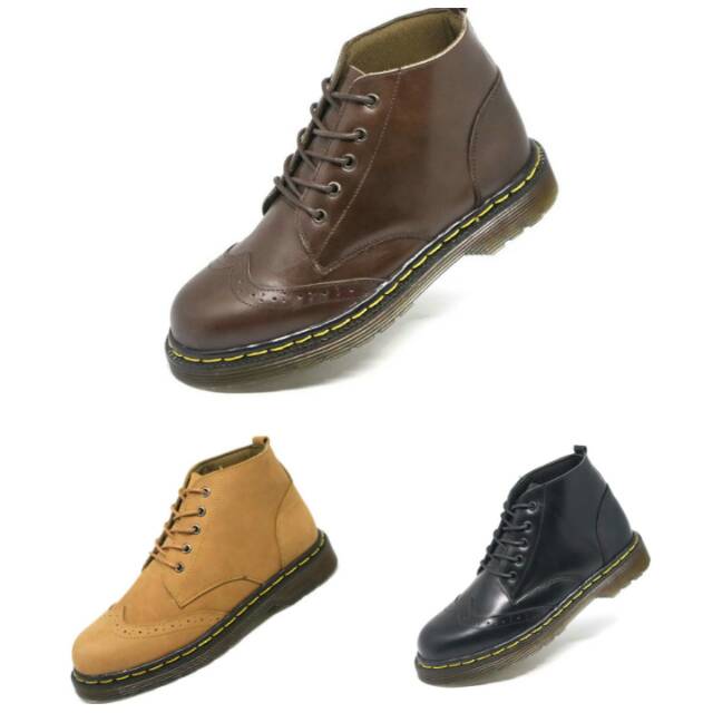  Sepatu  Boots Kulit  Leather shoes Sepatu  traveling Dr 