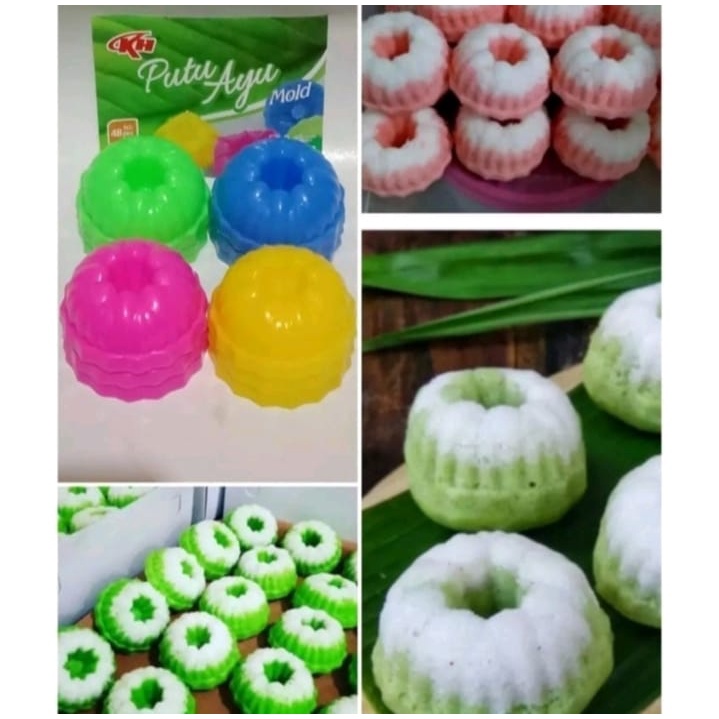 Cetakan Jelly Puding Agar-agar / Cetakan Putu Ayu / Cetakan Kue Bolu/ Bolu Kukus Plastik isi 1pcs