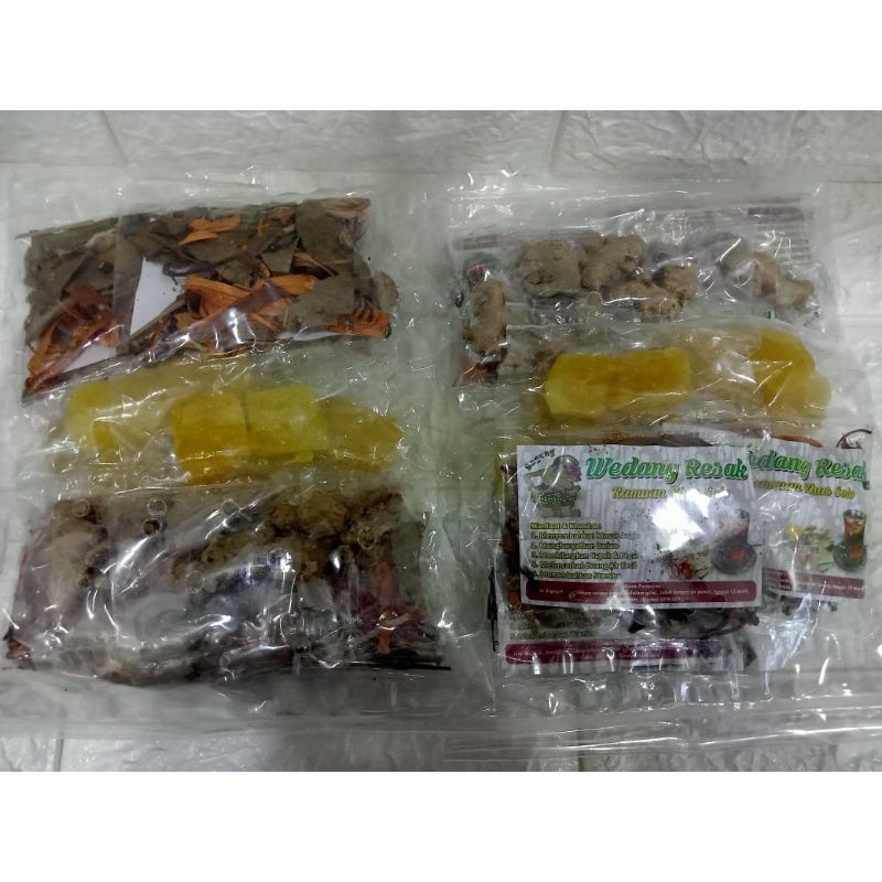 

wedang uwuh jahe basah isi 5