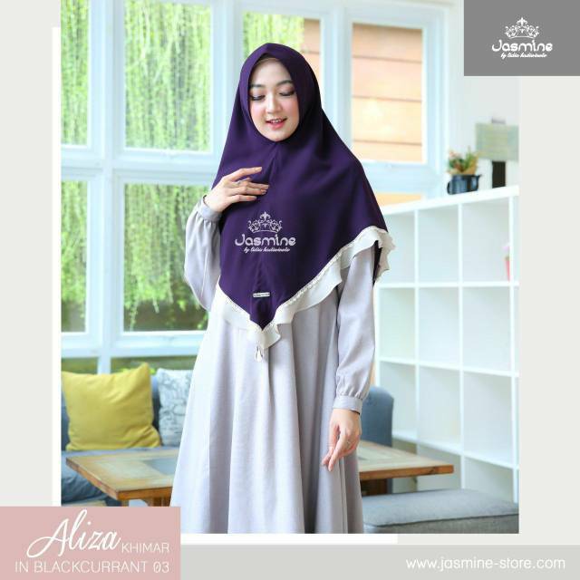 [CUCI GUDANG] JASMINE ALIZA KHIMAR JILBAB WOLLYCREPE
