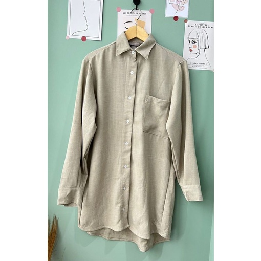 Hm tunic linen longsleeved blouse