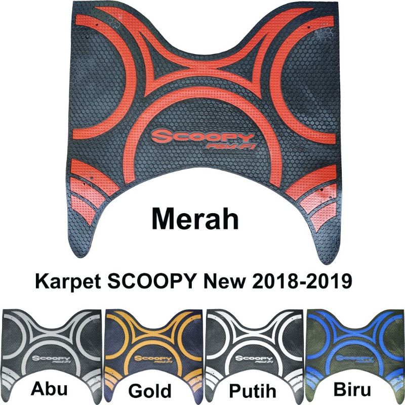 KARPET MOTOR HONDA SCOOPY- karpet scoopy new pgm fi 2017 n 2019 / Karpet