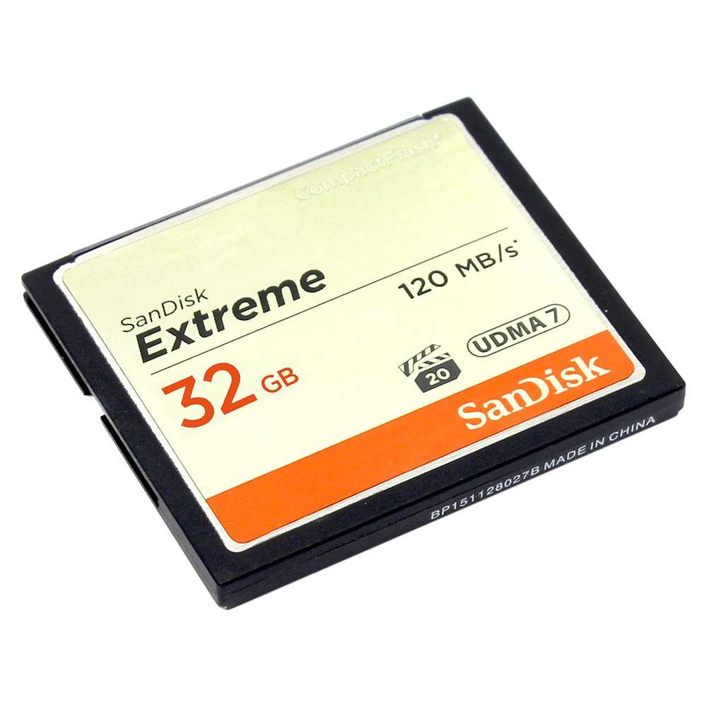 IDN TECH - SanDisk Extreme Compact Flash Card VGP-20 (120MB/s) - SDCFXSB