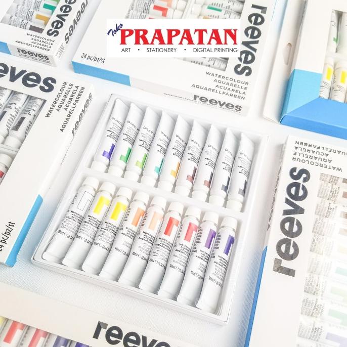 

Cat air Reeves / water color set 18 warna